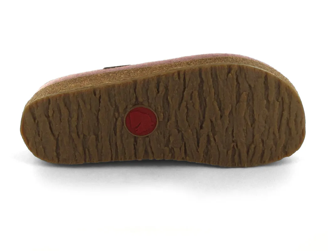 HAFLINGER Felt Clogs with Hearts GZ Cuoricino