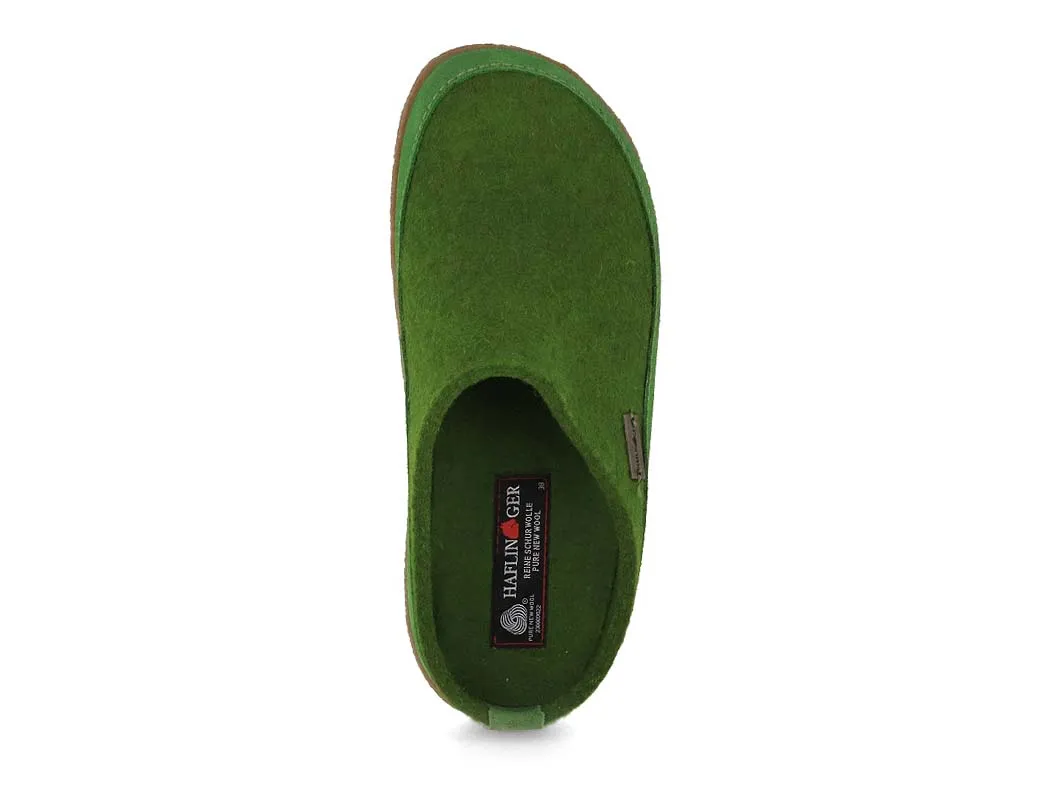 HAFLINGER Men Women Felt Clogs 'Blizzard Skane', green