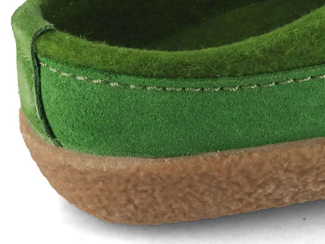 HAFLINGER Men Women Felt Clogs 'Blizzard Skane', green