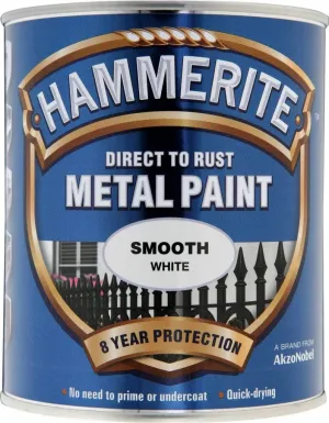 Hammerite Metal Paint Smooth White 750ml
