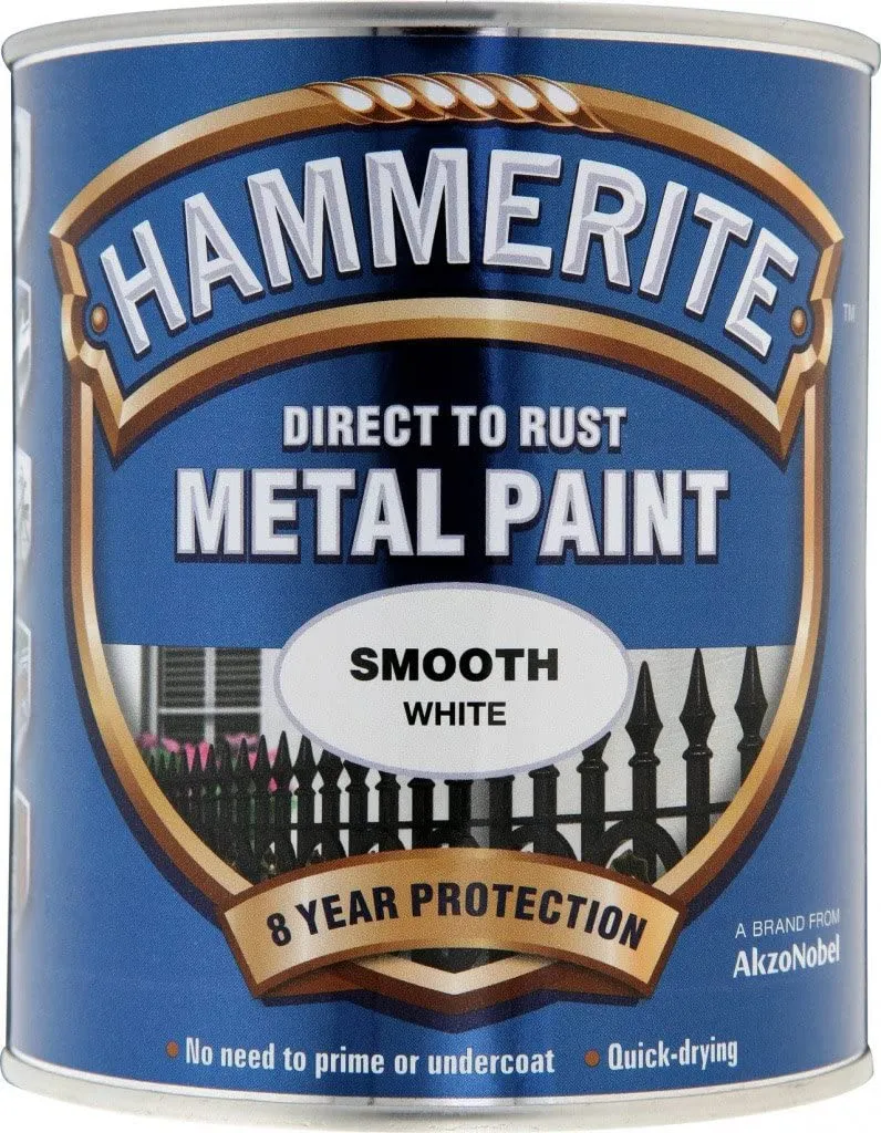 Hammerite Metal Paint Smooth White 750ml