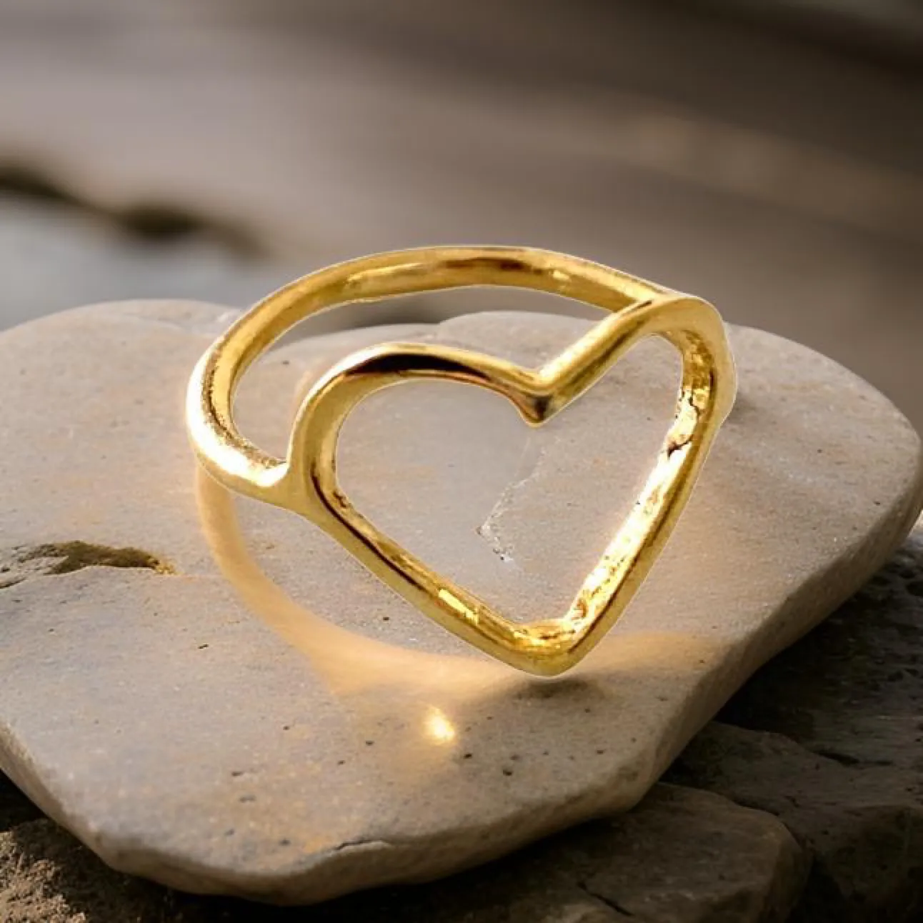 Heart Shaped Ring by The Urban Charm