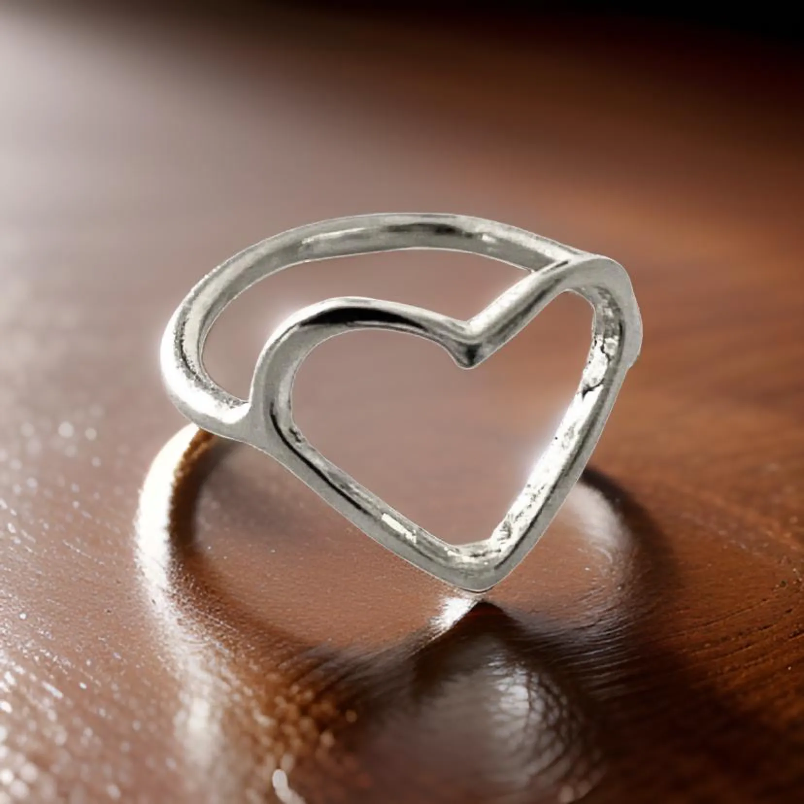 Heart Shaped Ring by The Urban Charm