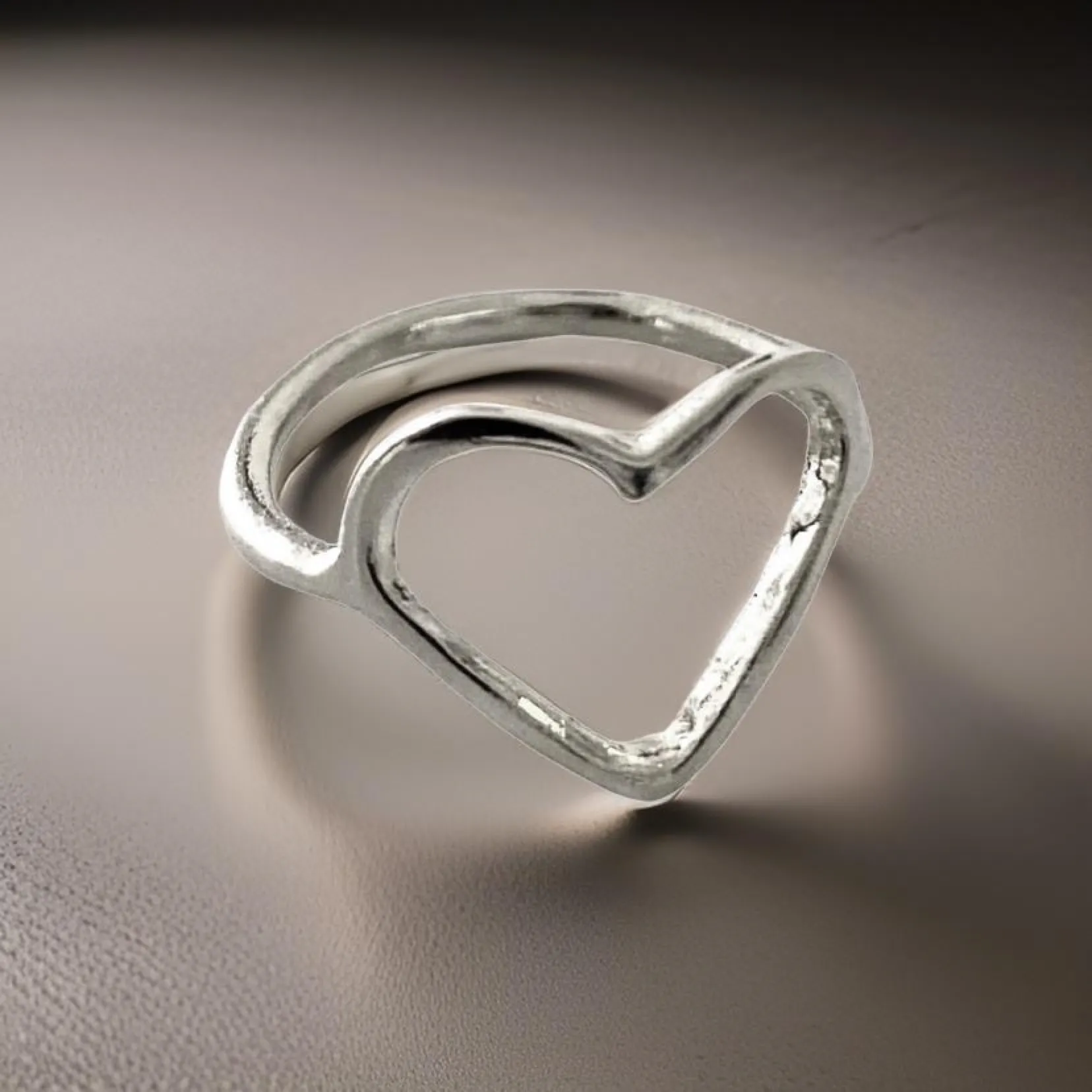 Heart Shaped Ring by The Urban Charm