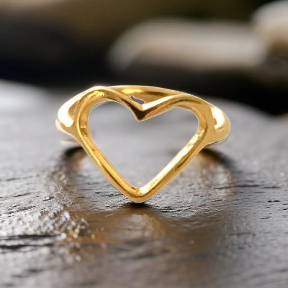 Heart Shaped Ring by The Urban Charm