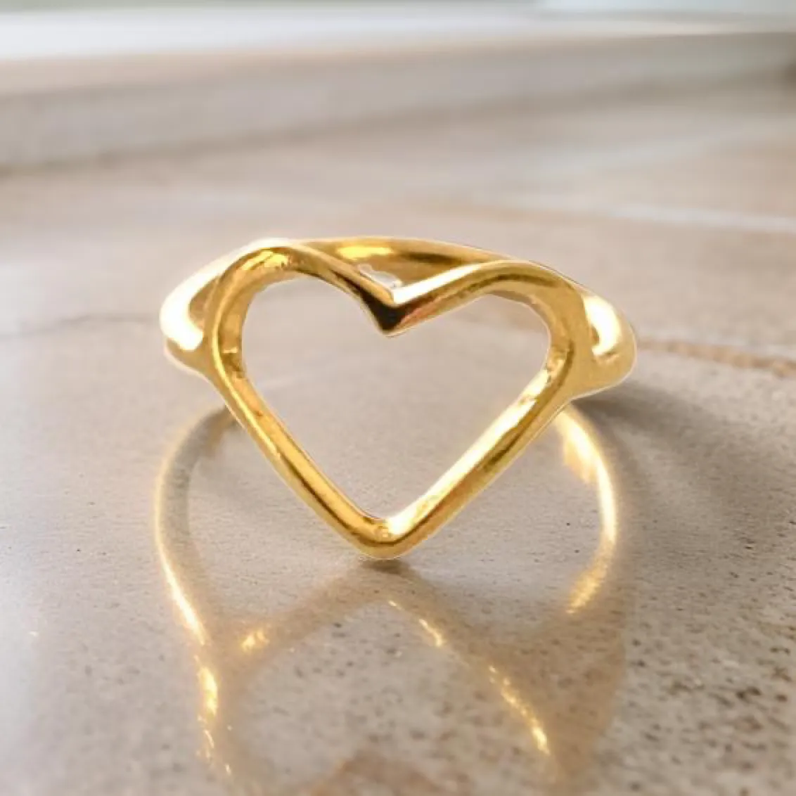 Heart Shaped Ring by The Urban Charm