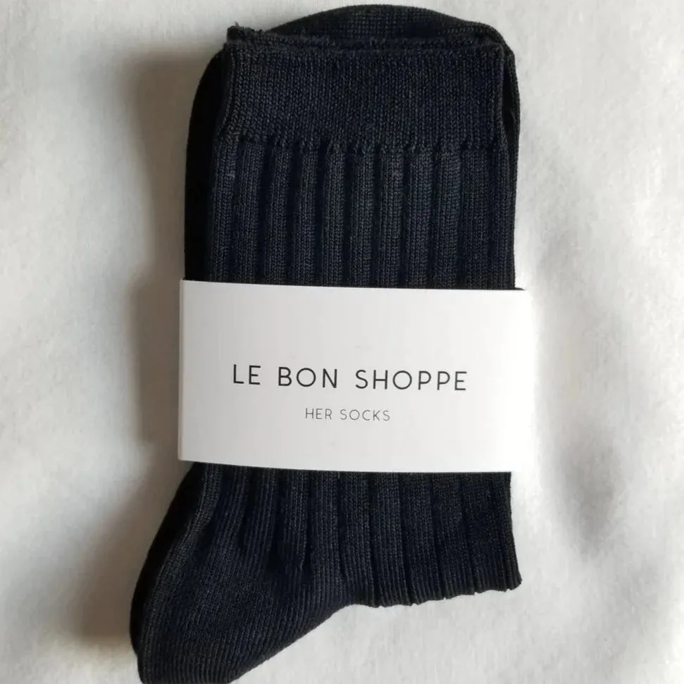 Her Socks - True Black