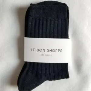 Her Socks - True Black