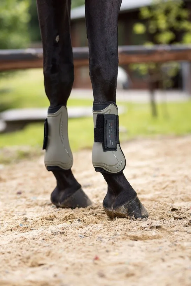 HORZE ARMOUR COOL TENDON BOOTS - OLIVE GREEN