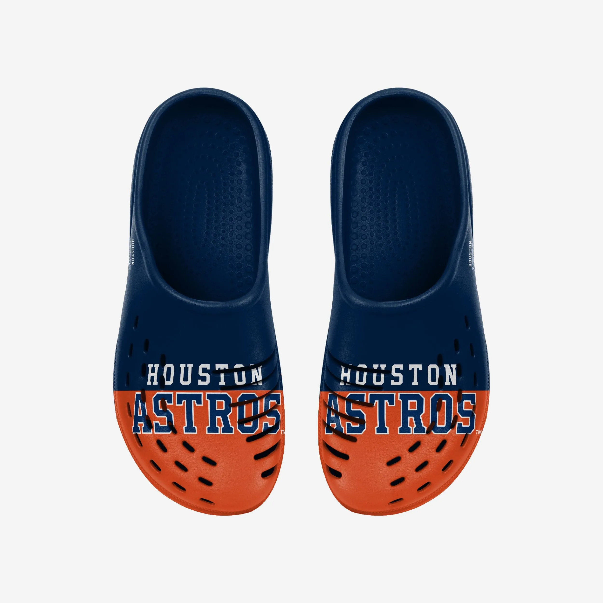 Houston Astros Mens Colorblock Big Logo Clog