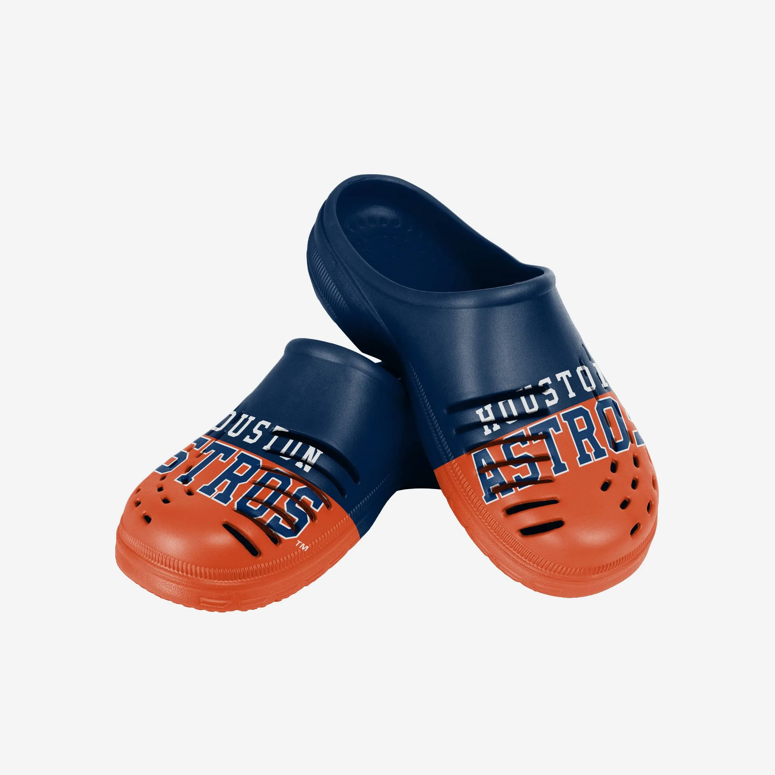 Houston Astros Mens Colorblock Big Logo Clog