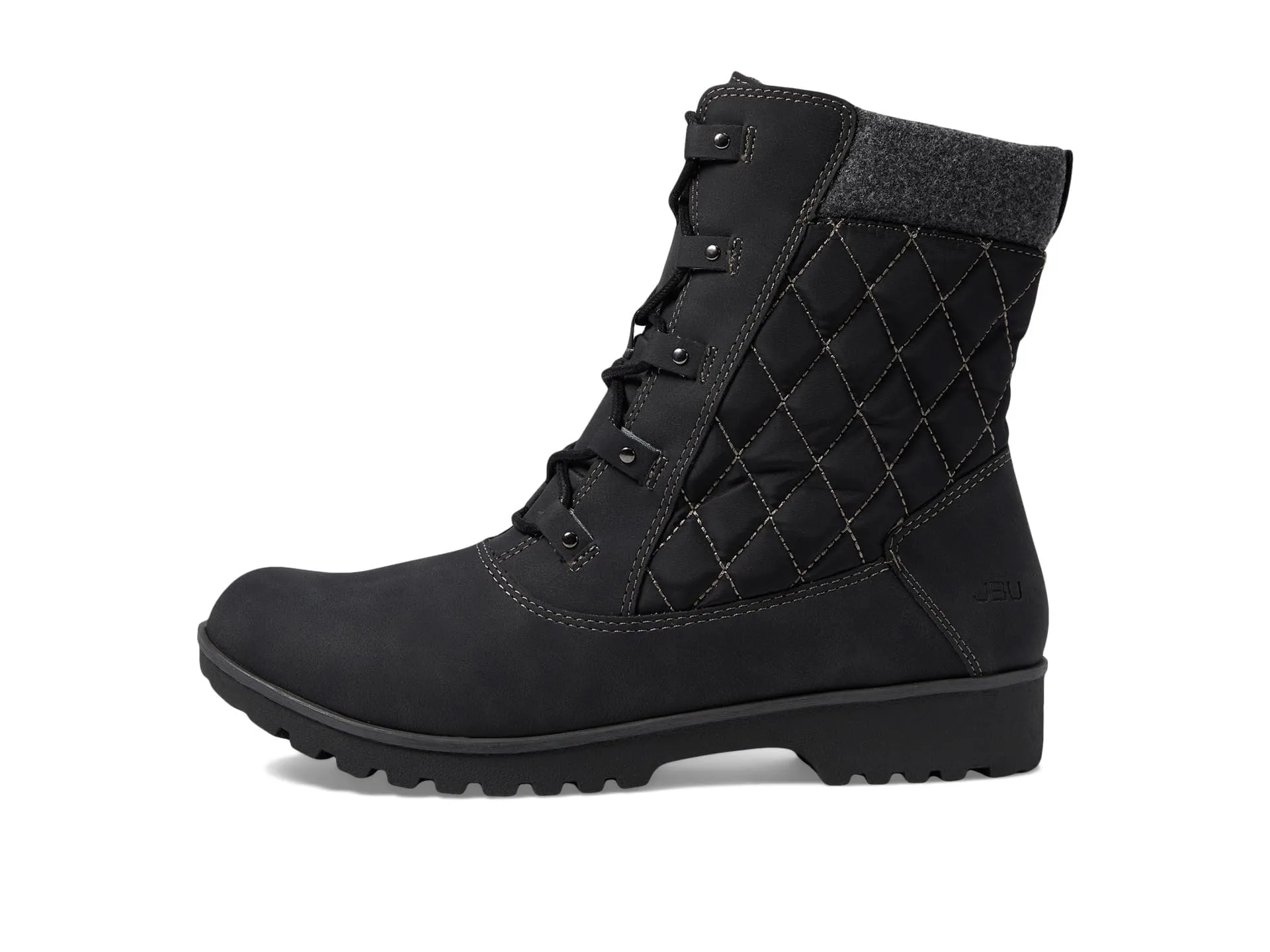 JBU by Jambu Women's Fargo Waterproof Mid Calf Boot, Black, 10