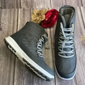 KHOMBU Elsa Grey Waterproof Winter Boots 8.5M