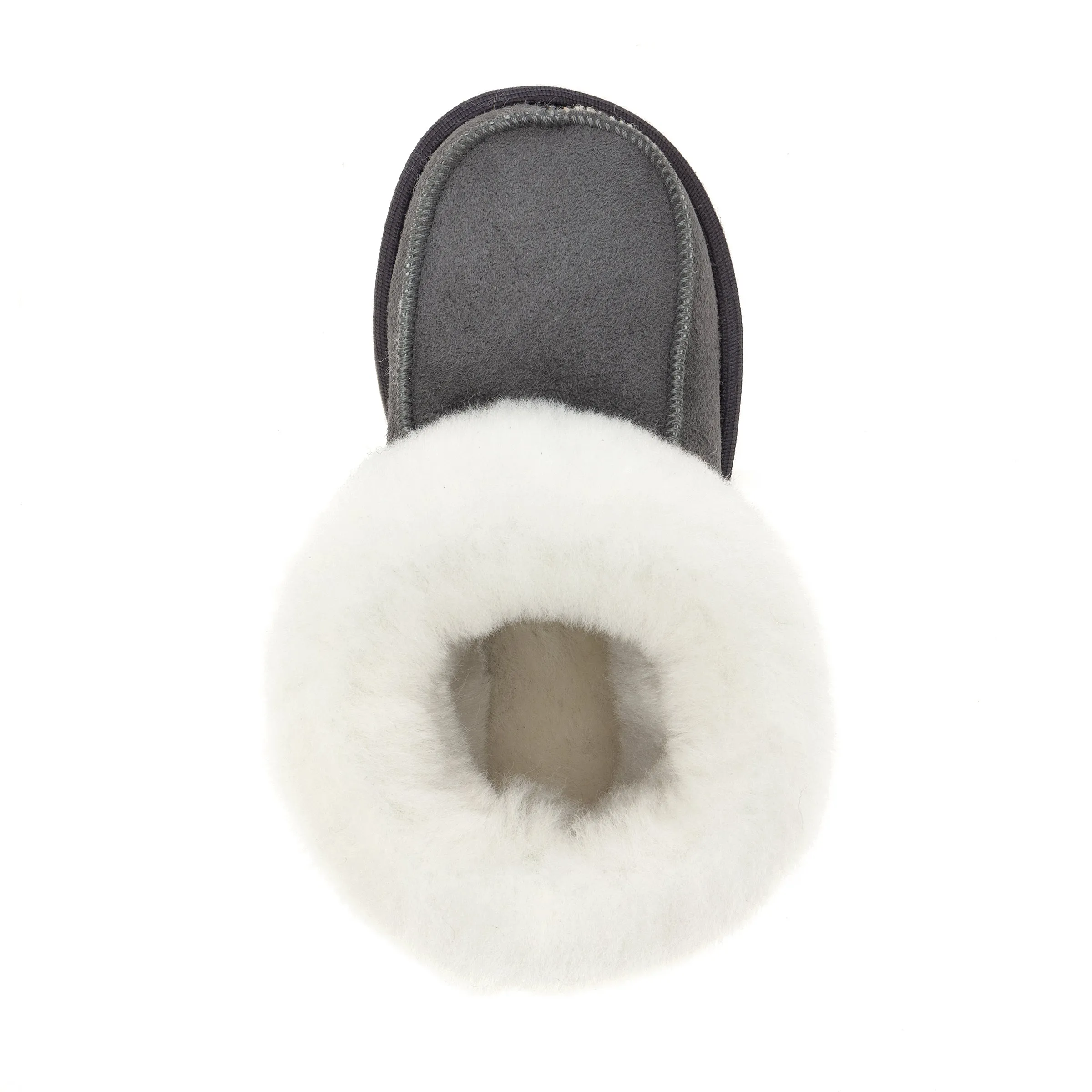 Kids Aesop Sheepskin Slippers - Grey