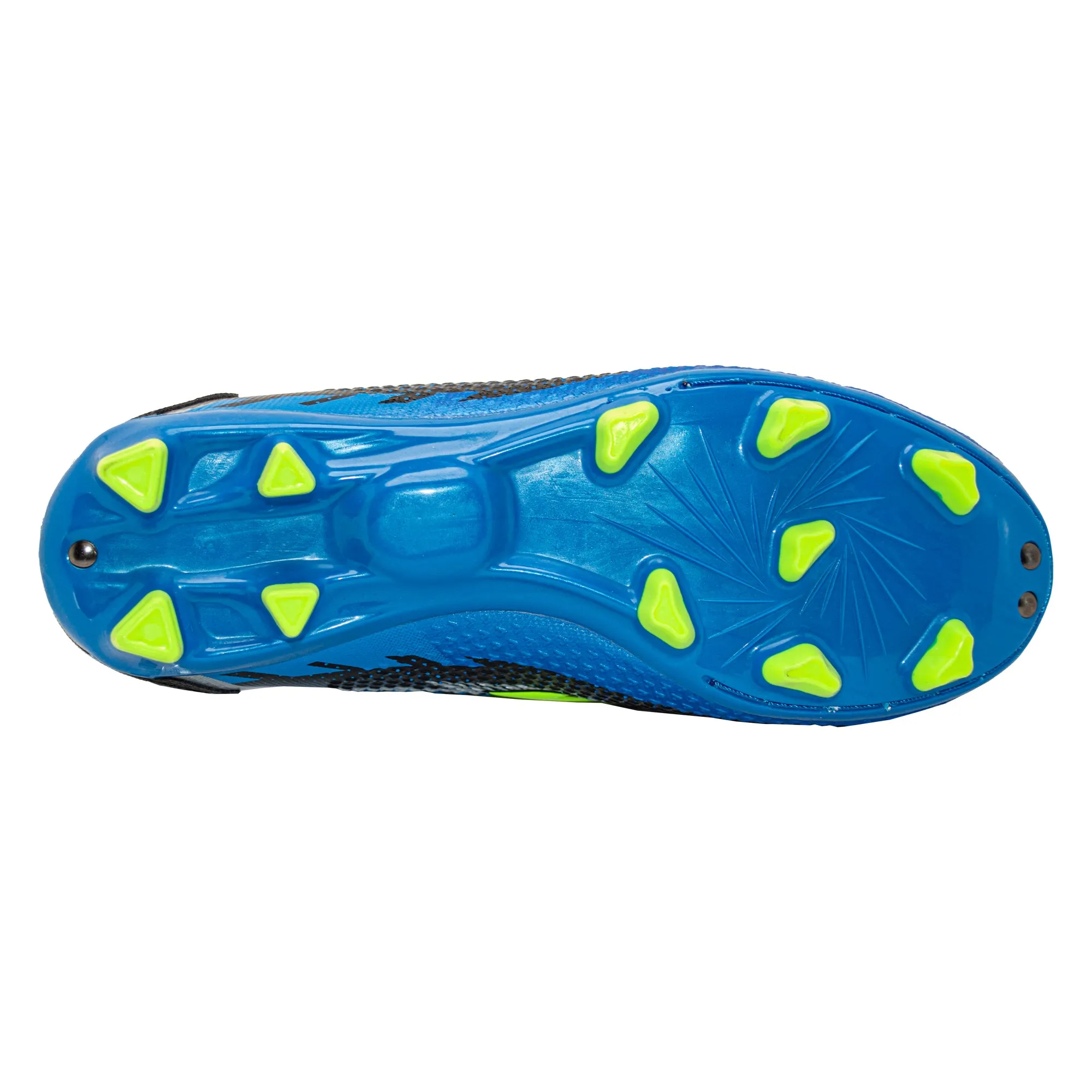 Knight Senior Football Boots - Blue/Black/Lime