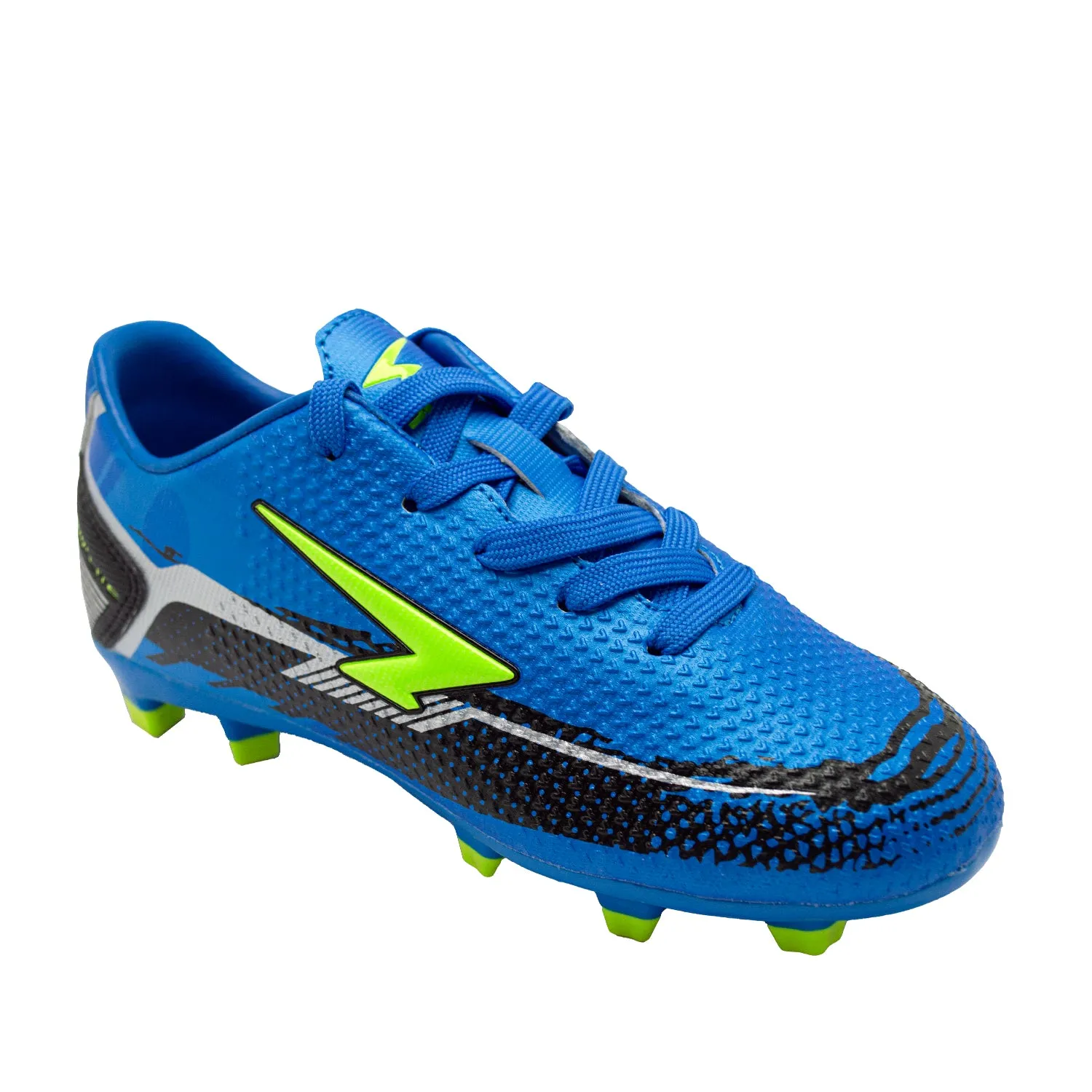 Knight Senior Football Boots - Blue/Black/Lime