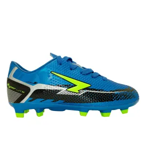 Knight Senior Football Boots - Blue/Black/Lime