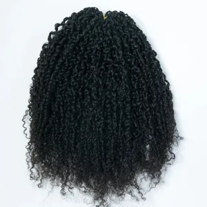 Knotless Pre-Separated Feather Crochet Hair Extension Yanky Twist Human Hair