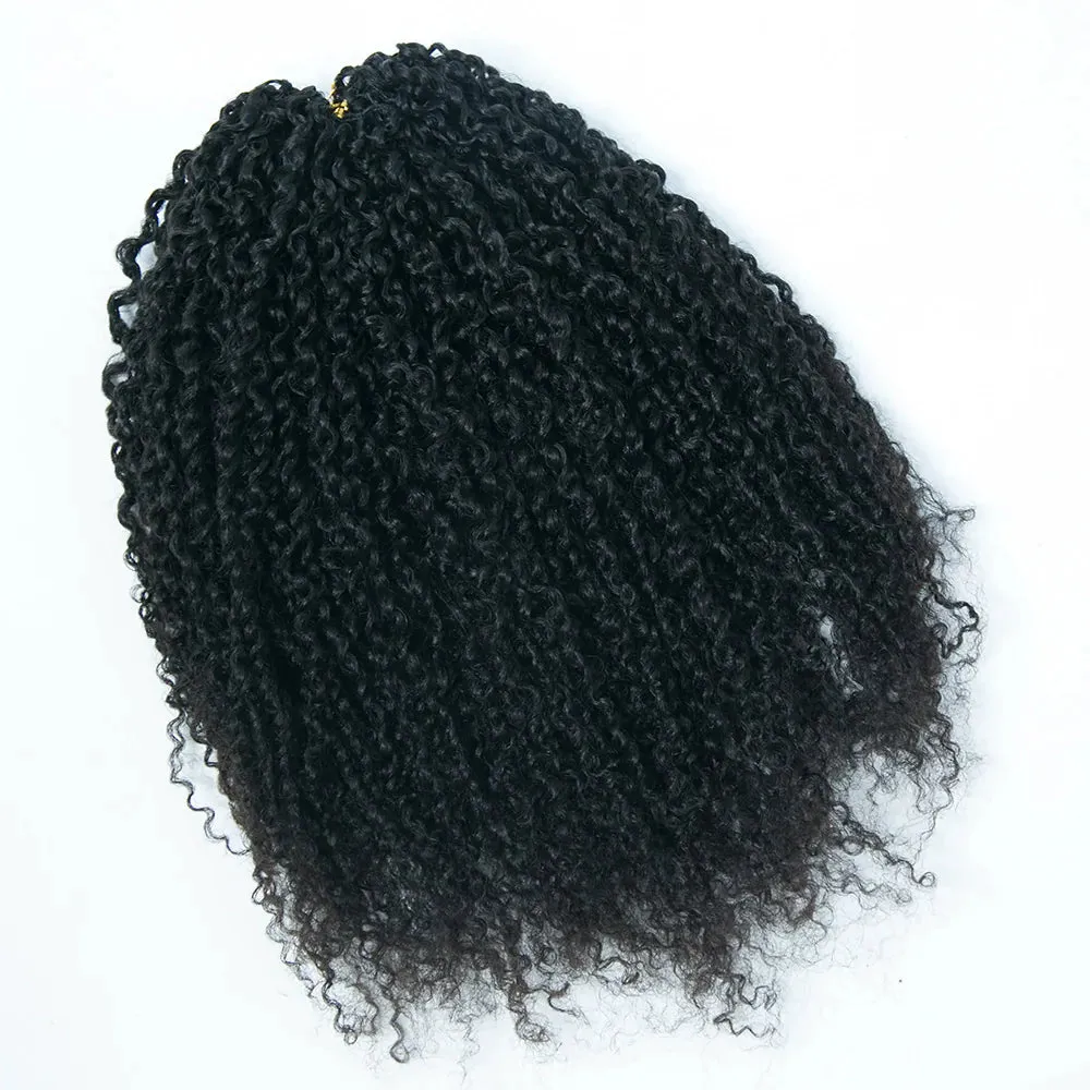 Knotless Pre-Separated Feather Crochet Hair Extension Yanky Twist Human Hair