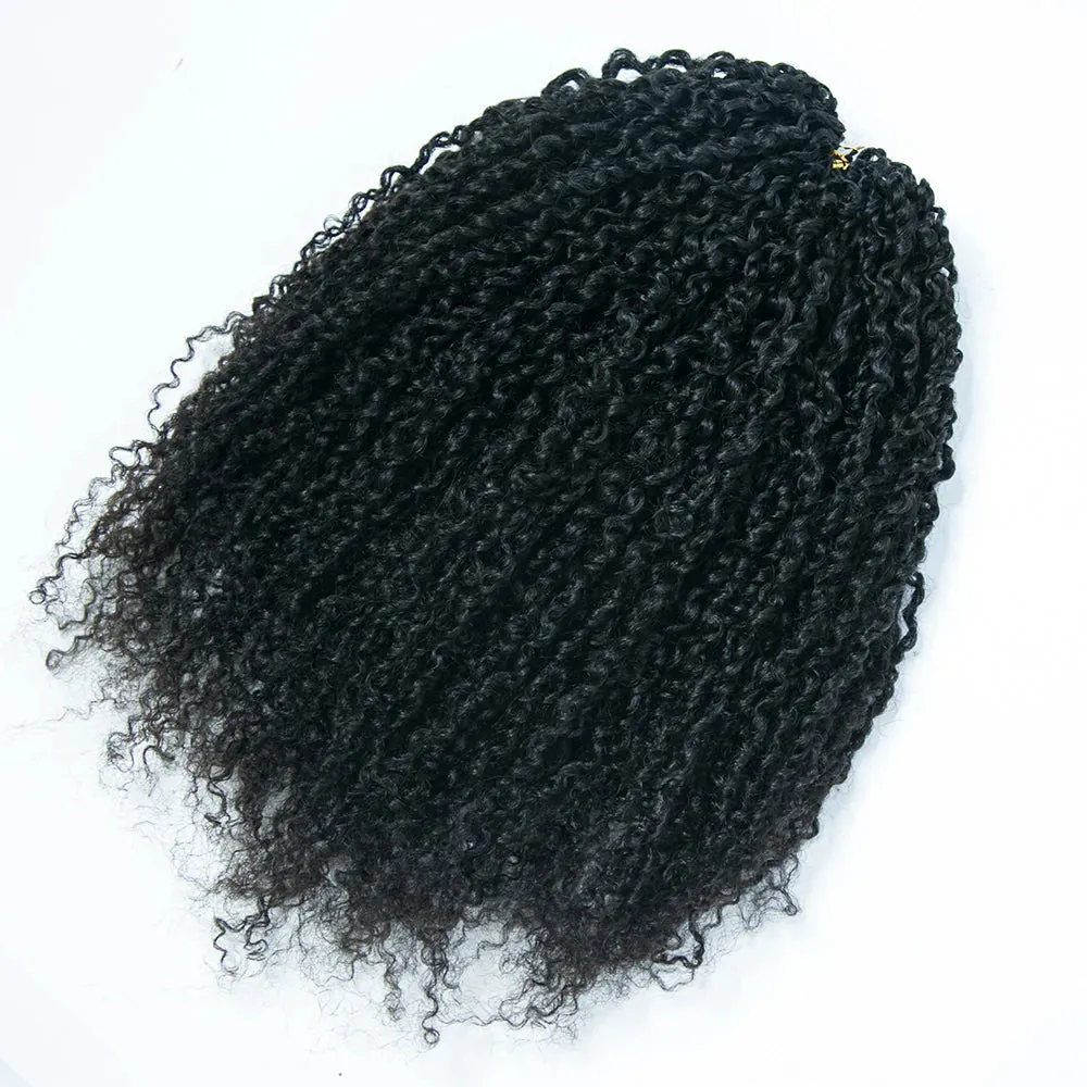Knotless Pre-Separated Feather Crochet Hair Extension Yanky Twist Human Hair