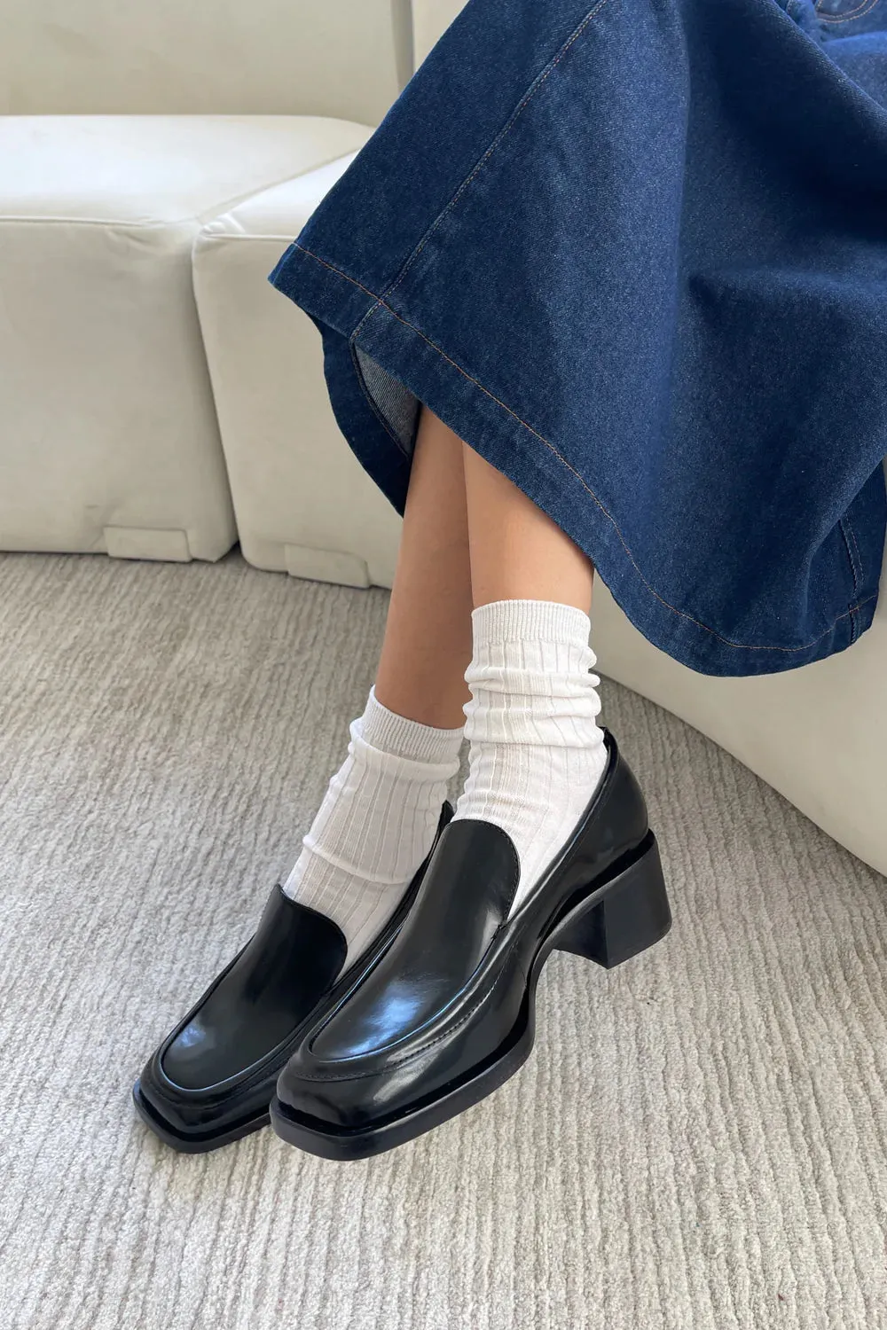 Le Bon Shoppe Her Socks MC Cotton // Classic White