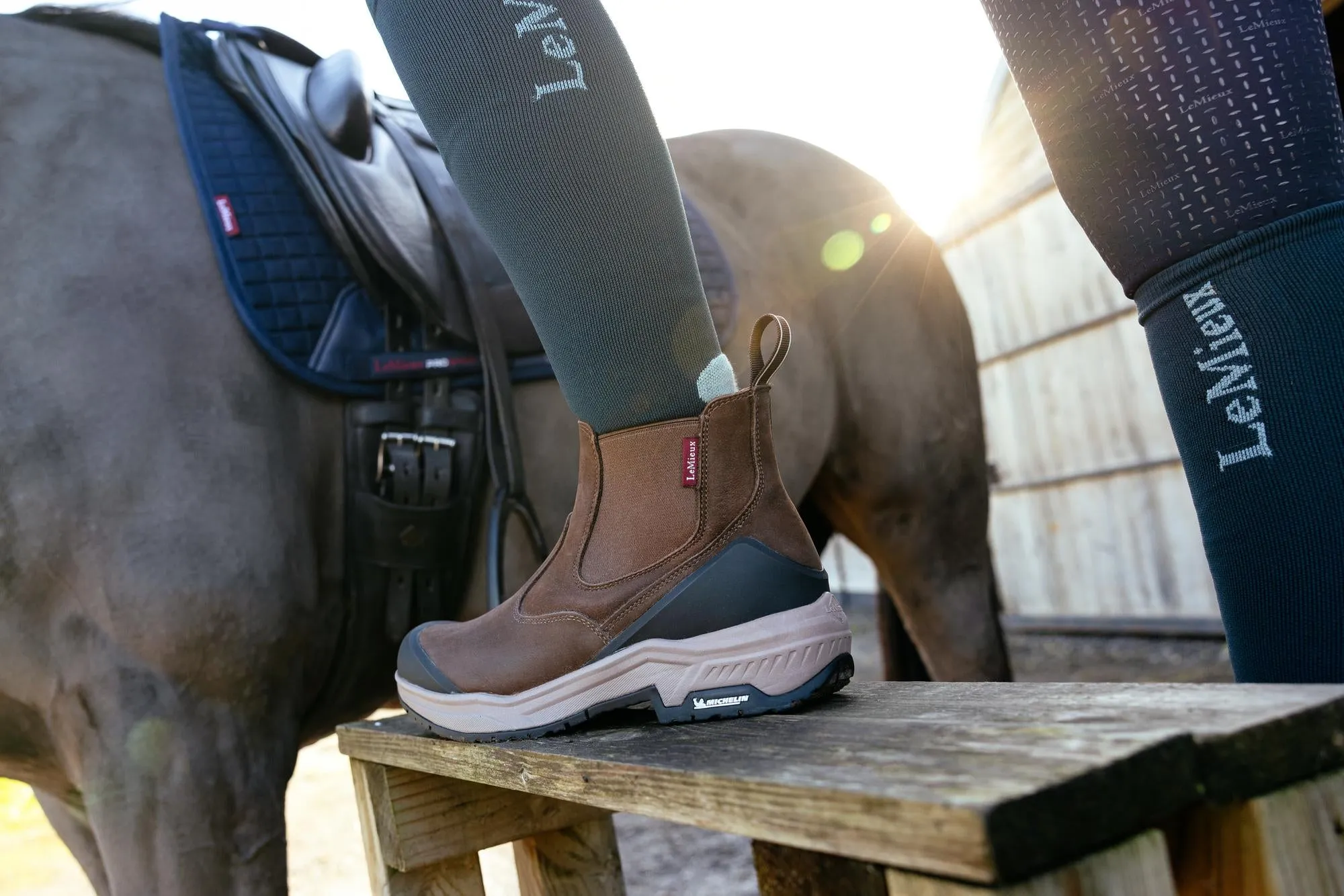 LeMieux Brown Trex Waterproof Chelsea Boots