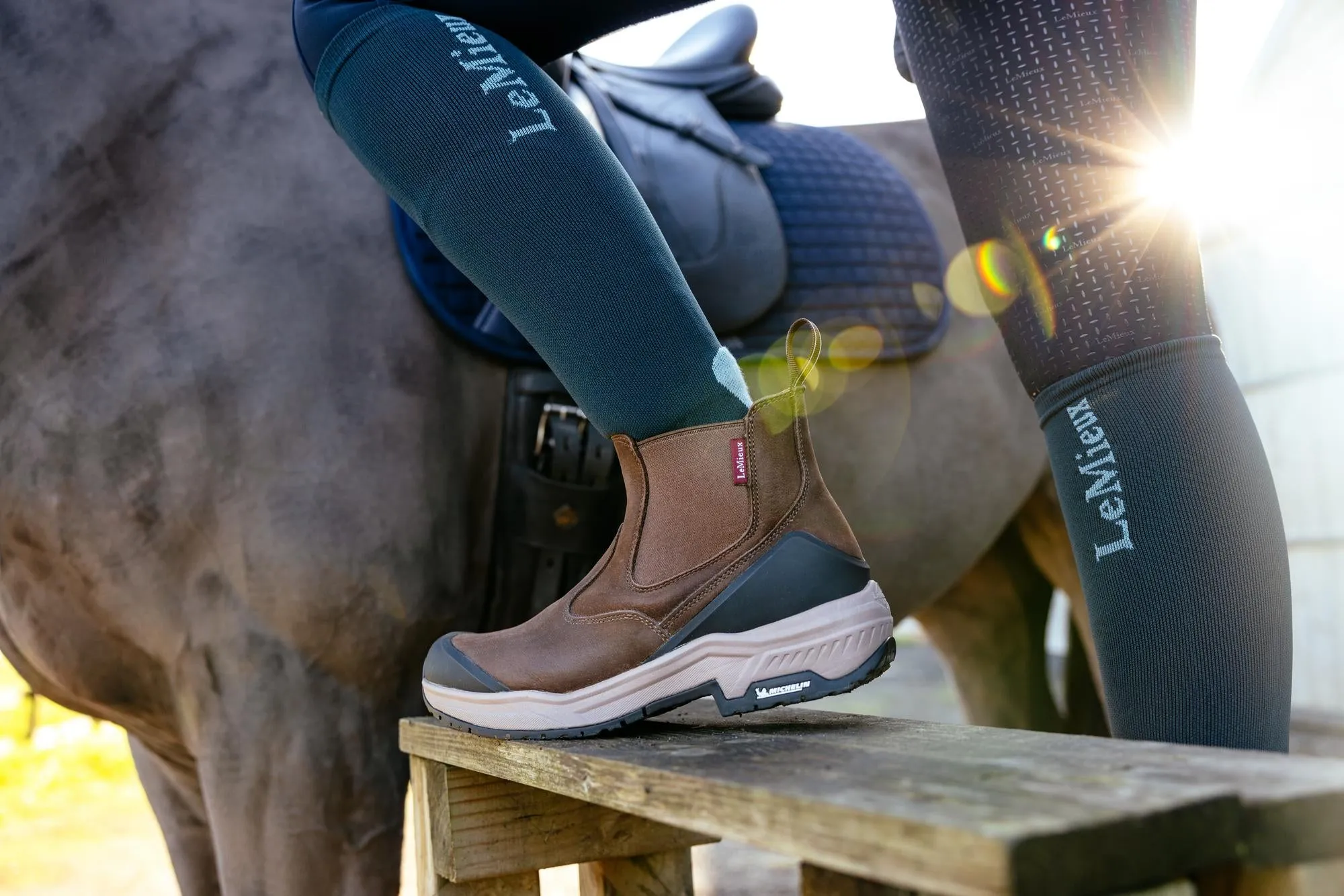 LeMieux Brown Trex Waterproof Chelsea Boots