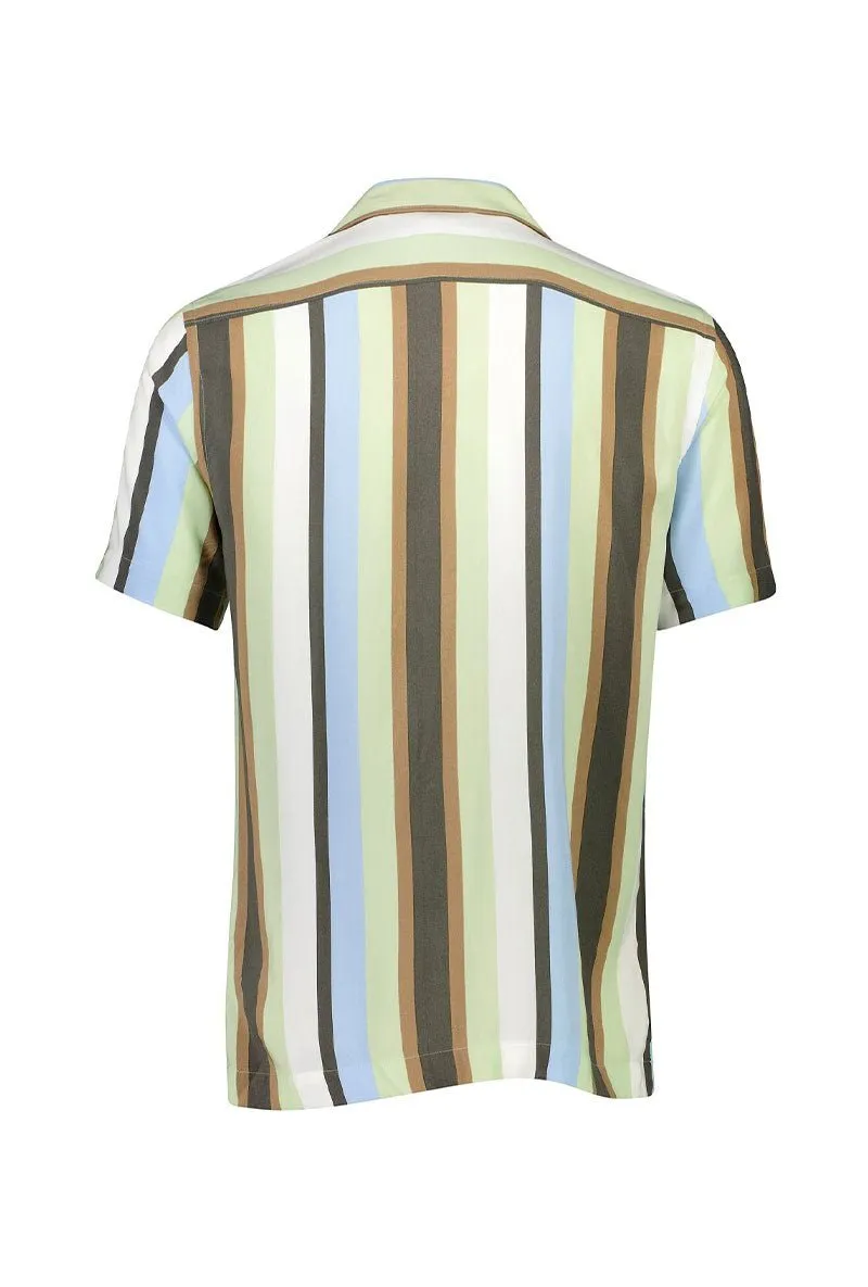 LINDBERGH BOLD STRIPE VISCOSE SHIRT