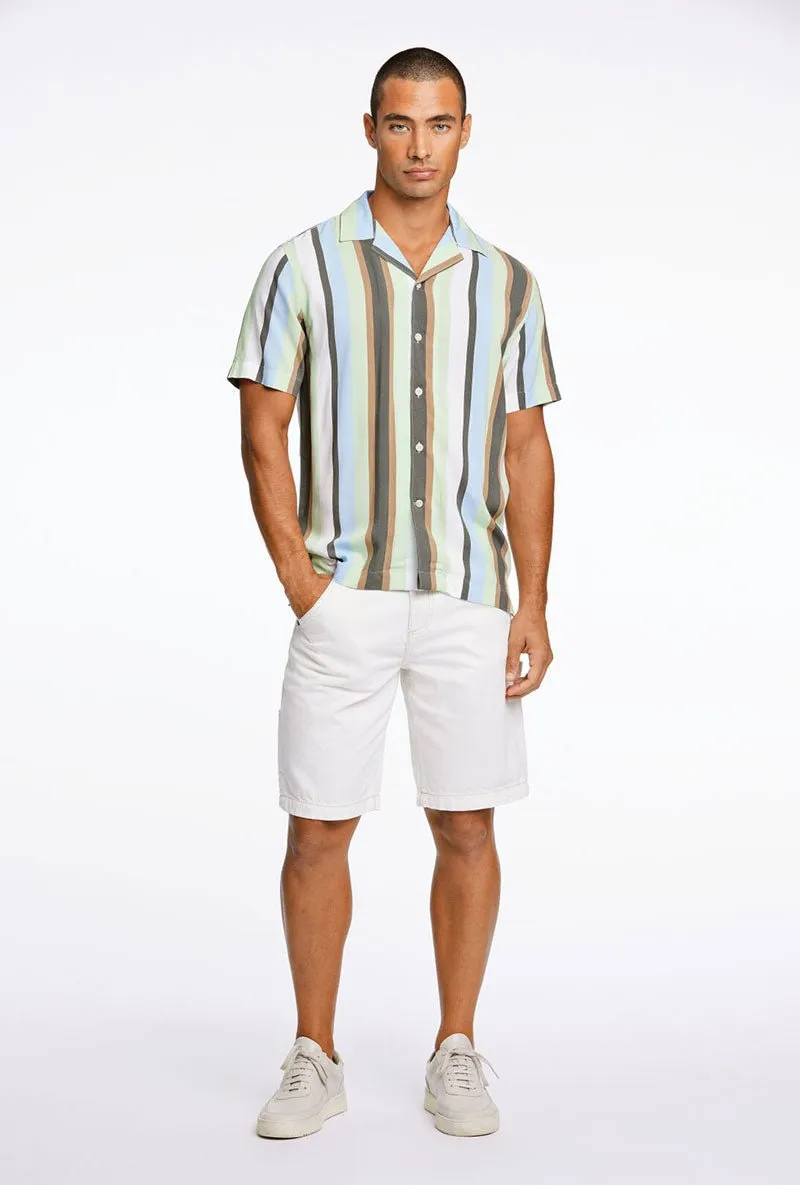 LINDBERGH BOLD STRIPE VISCOSE SHIRT