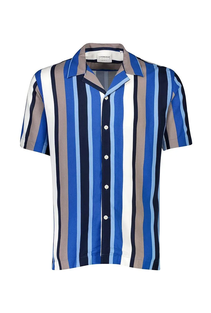 LINDBERGH BOLD STRIPE VISCOSE SHIRT