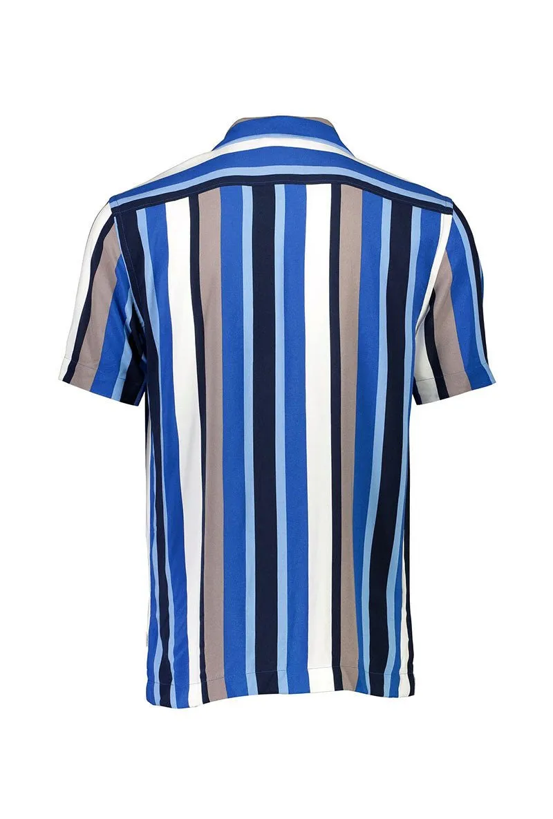 LINDBERGH BOLD STRIPE VISCOSE SHIRT