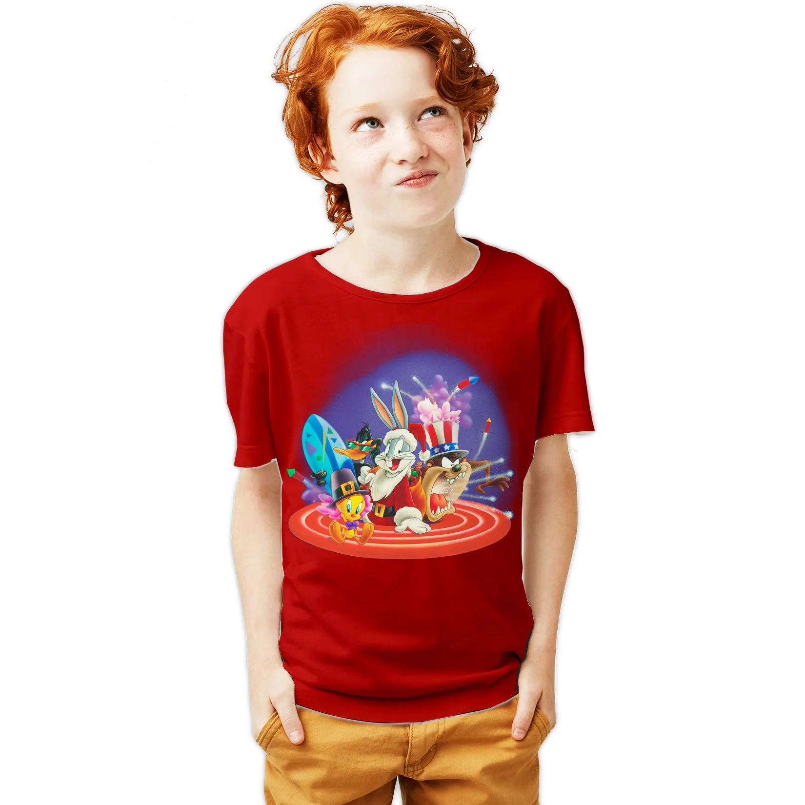 Looney Tunes American Holiday Official Youth T-Shirt