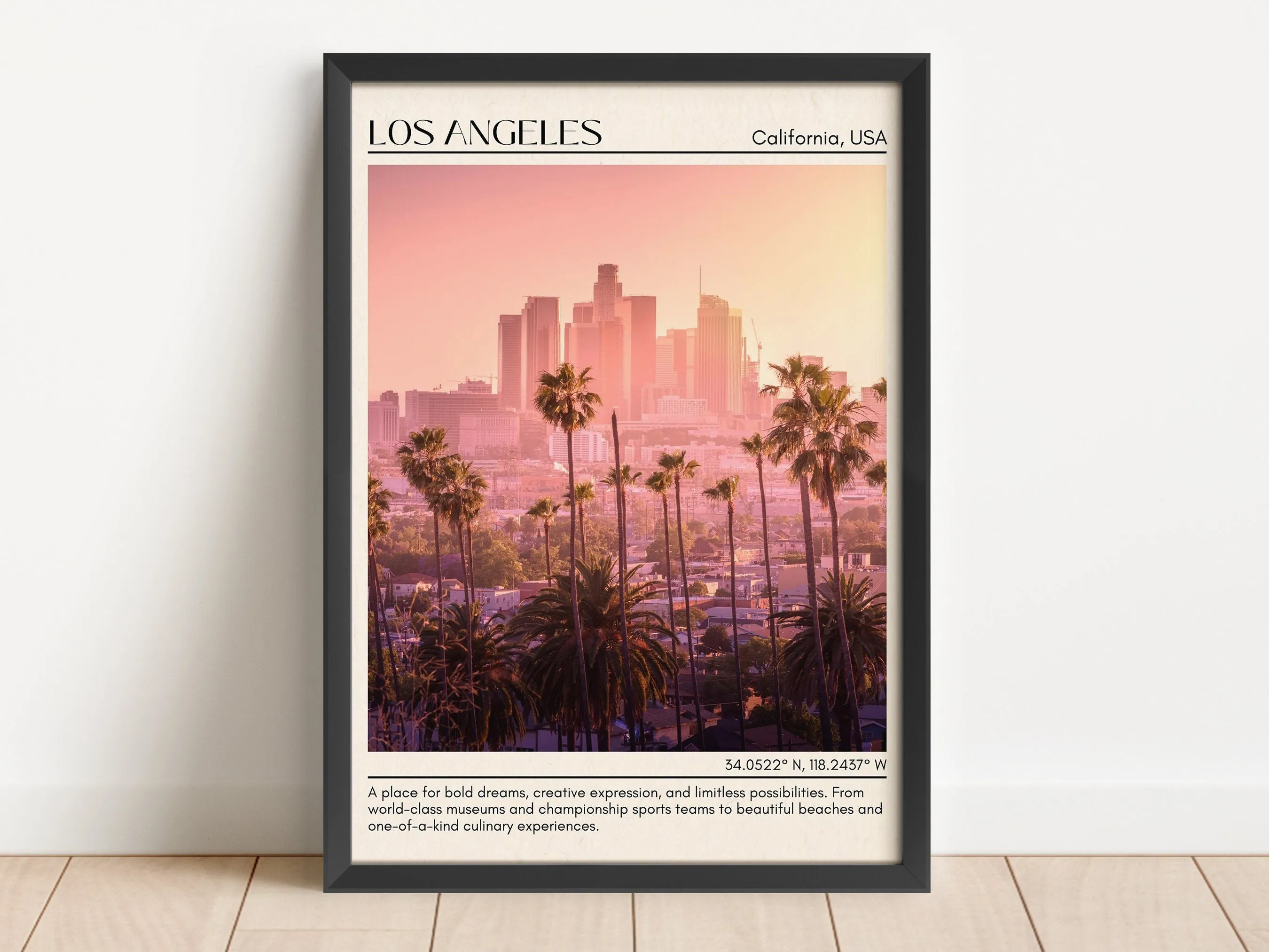 Los Angeles Minimal Wall Art, California, USA