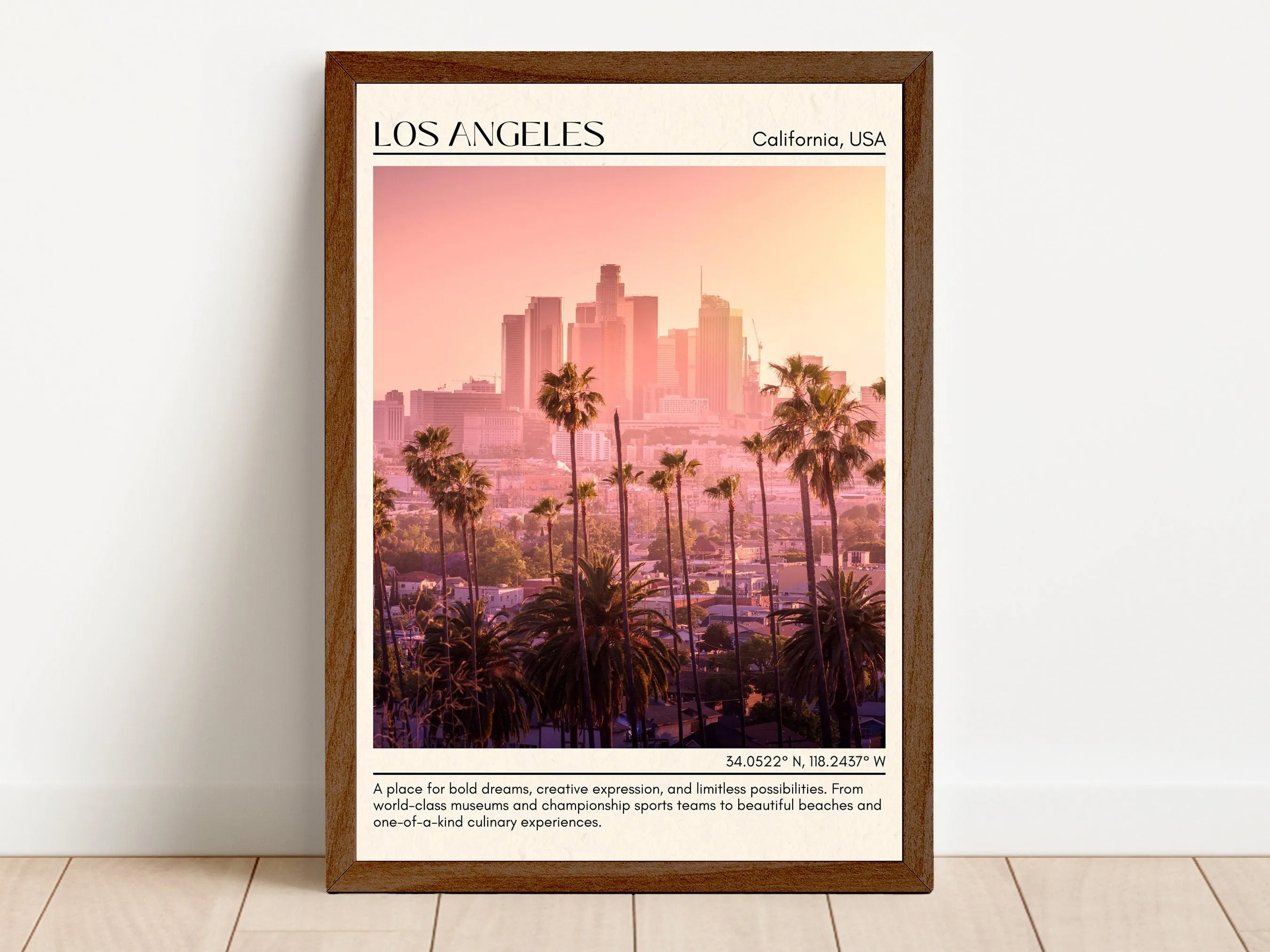 Los Angeles Minimal Wall Art, California, USA