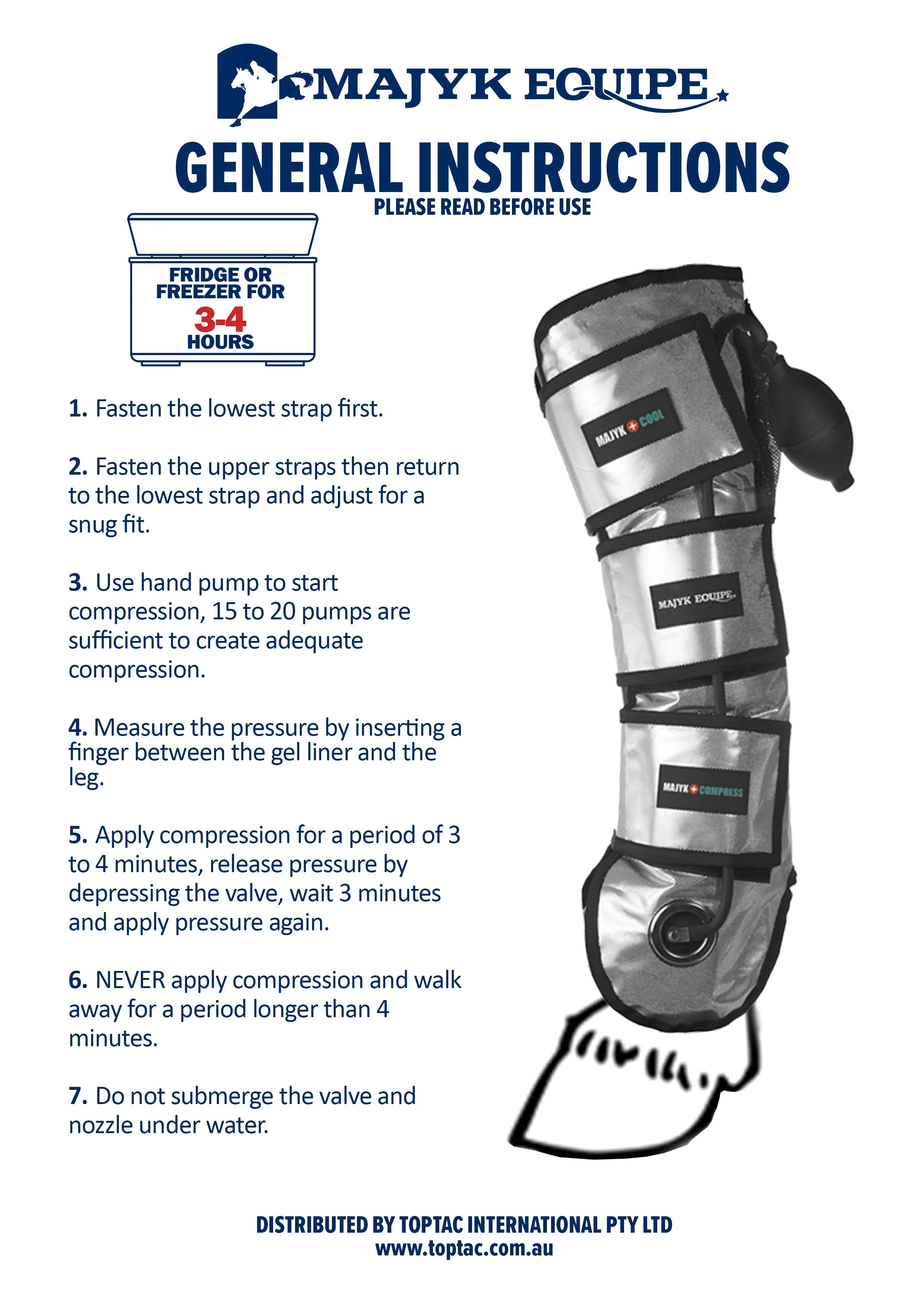 Majyk Equipe Cool Compression Gel Ice Boots Silver