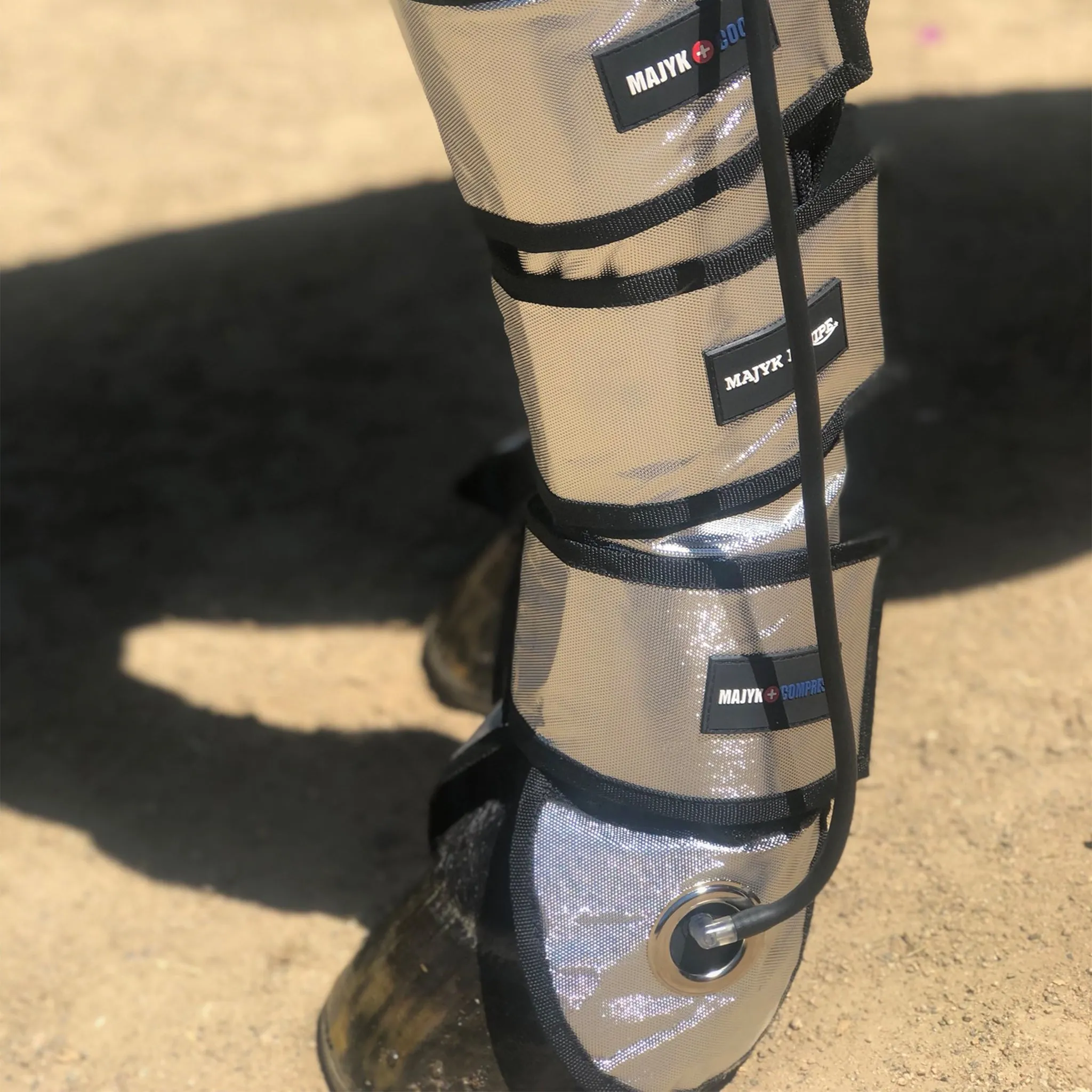Majyk Equipe Cool Compression Gel Ice Boots Silver