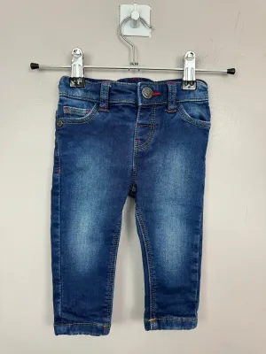 M&S skinny blue jeans 6-9m