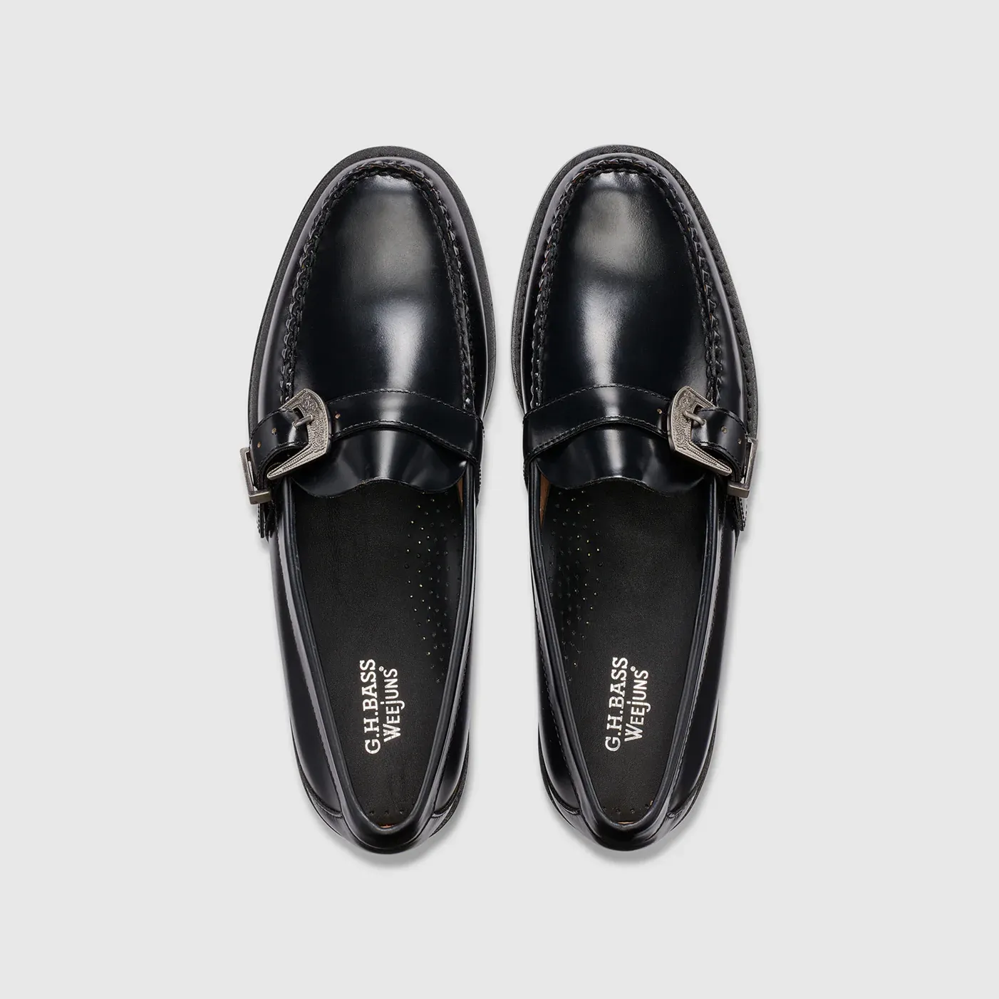 Maverick Buckle Weejuns Loafer in Black