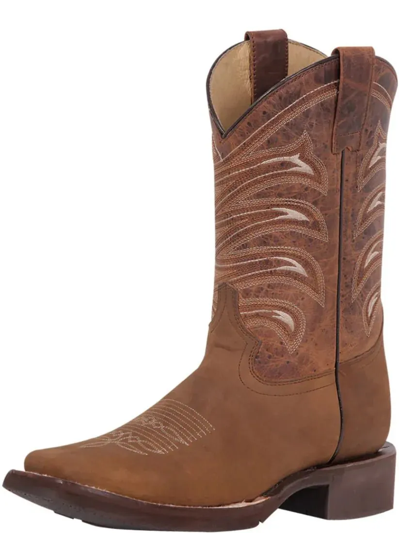 Men's Bovine Leather Classic Western Cowboy Boots 'El General' 43001