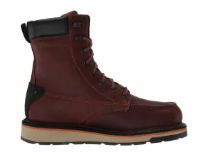 Men's Gridworks 8" Soft Toe Waterproof Work Boots In Brown