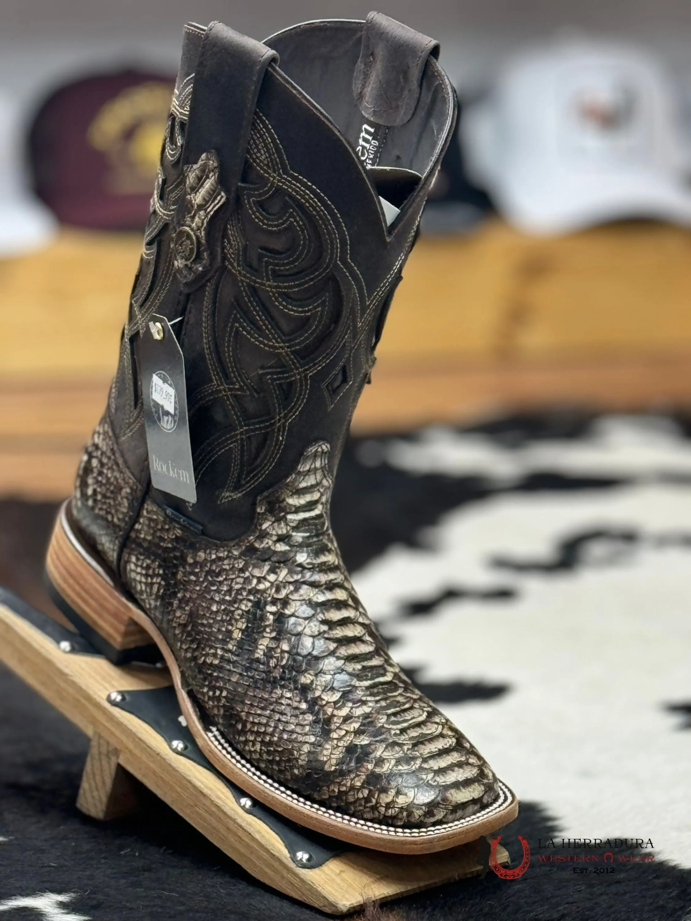 MENS IMIT PYTHON CHOCO ACABADO ORIGINAL BOOT