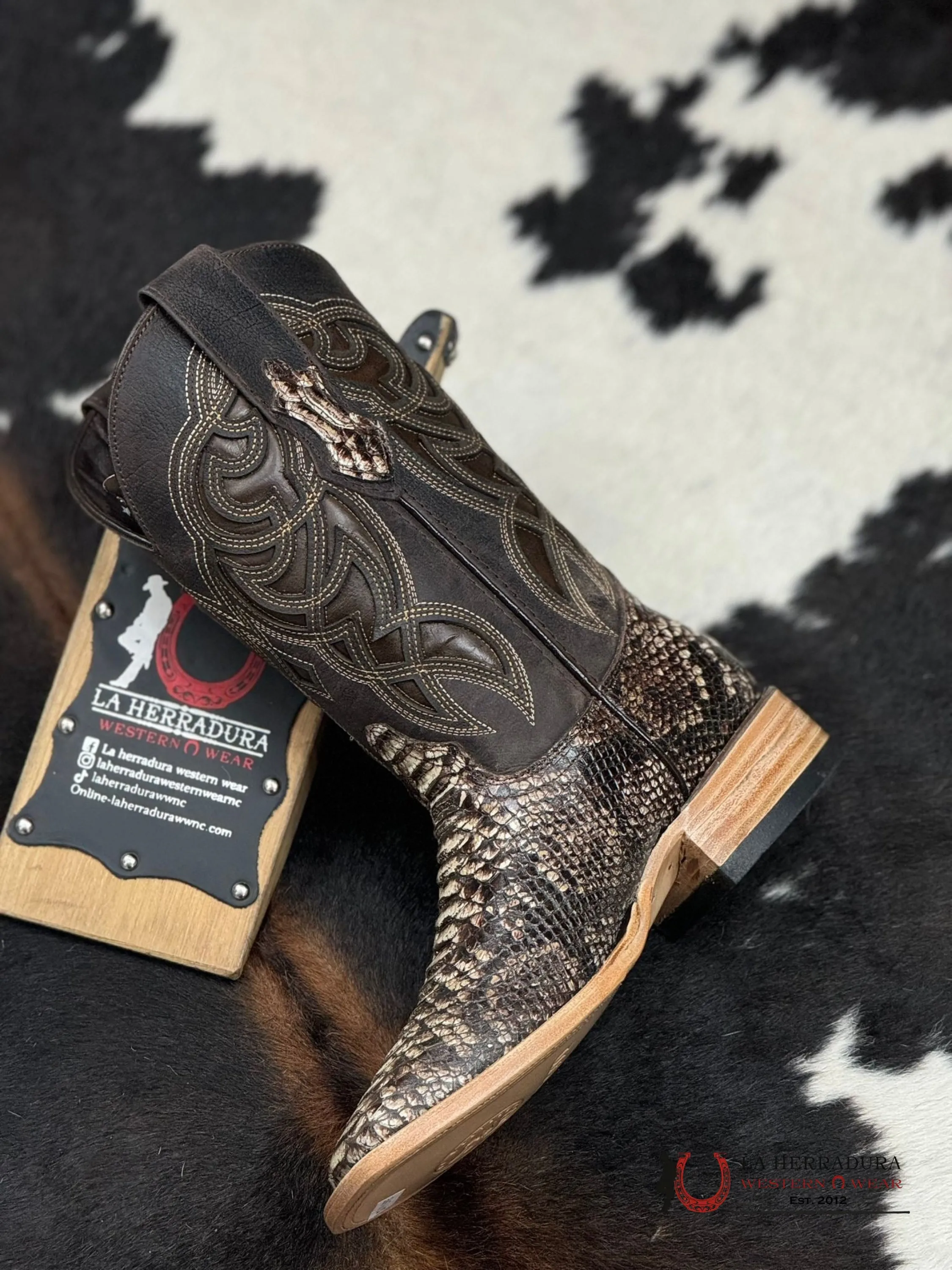 MENS IMIT PYTHON CHOCO ACABADO ORIGINAL BOOT