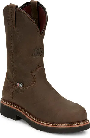 Men's Justin Carbride 11" Waterproof Round Toe Steel Toe Work Boot - OW4458
