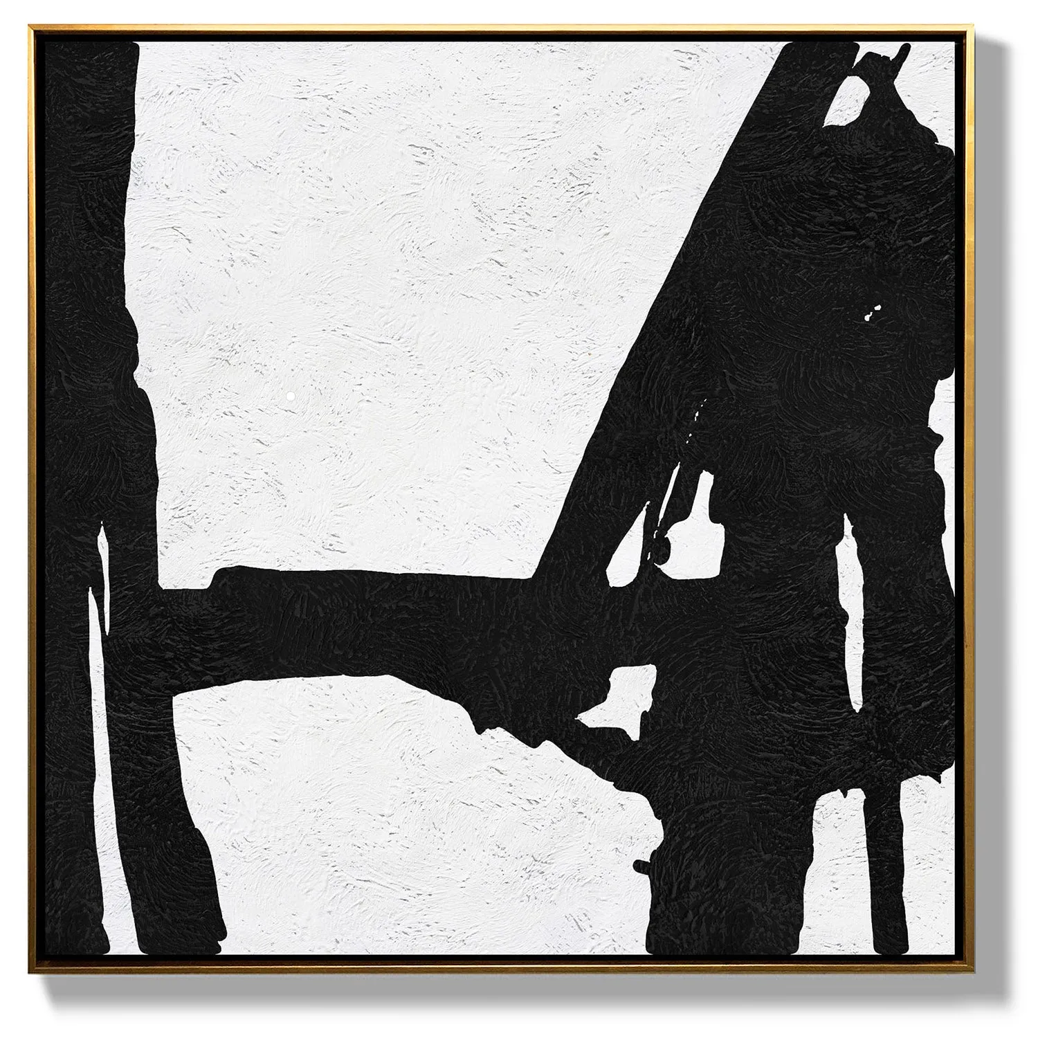 Minimal Black and White Painting MN48A