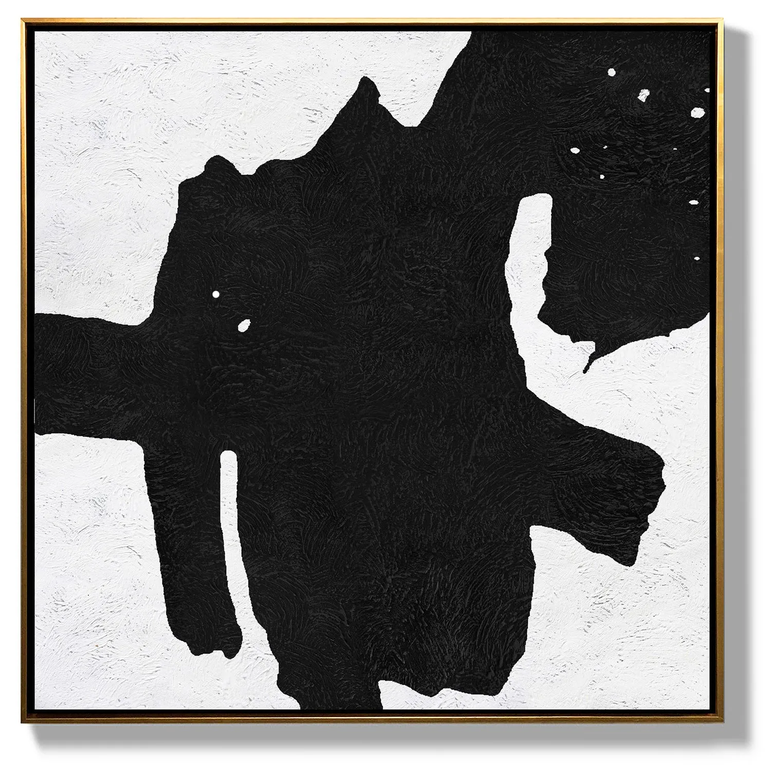 Minimal Black and White Painting MN91A