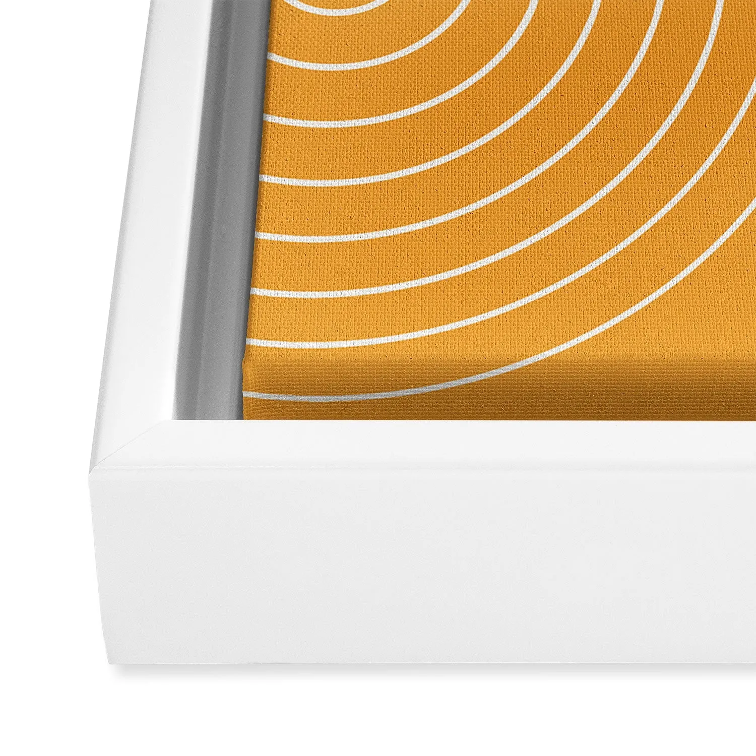 Minimal Line Curvature Gold Art Canvas