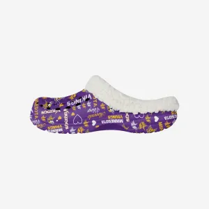 Minnesota Vikings Womens Sherpa Lined Logo Love Clog