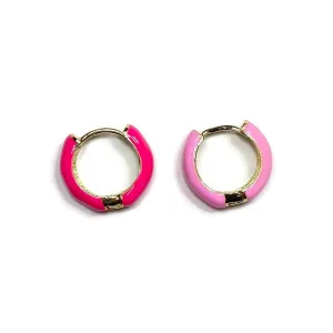 Mismatched Hoops - Rose