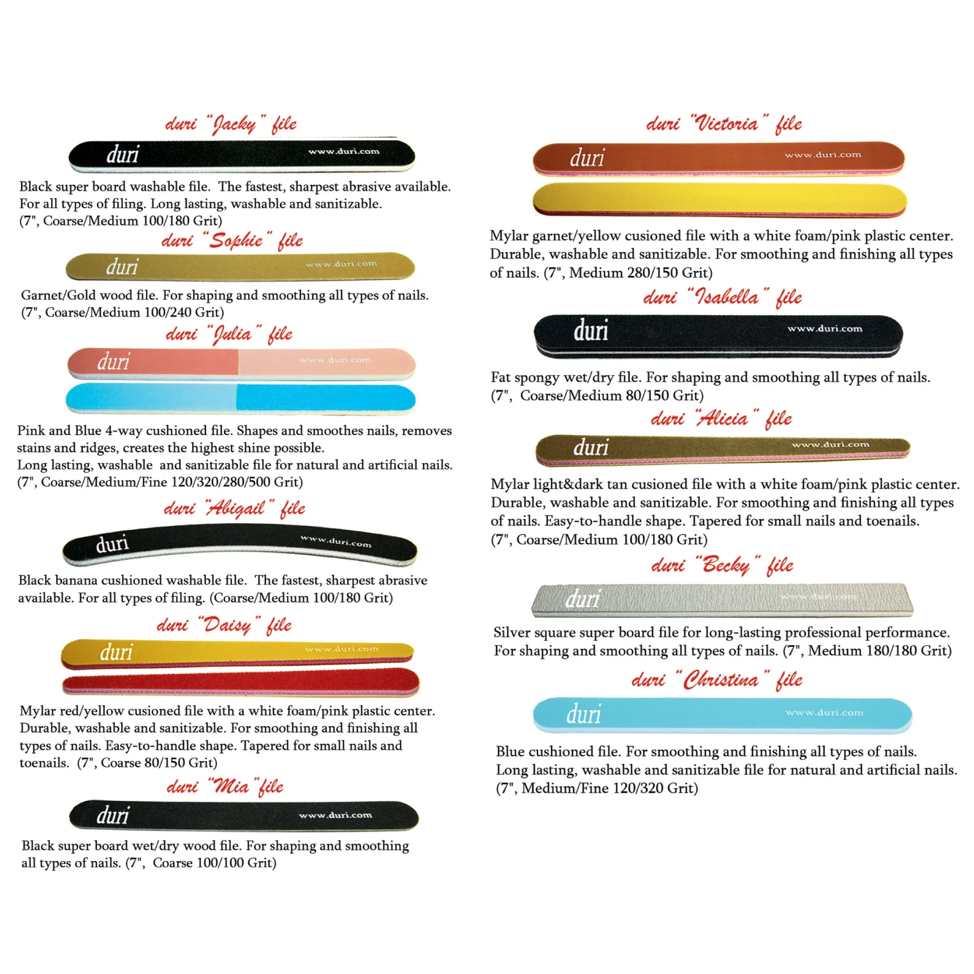 Nail File "Becky" (50 piece bundle)