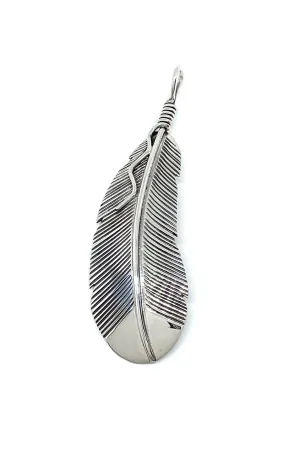 Navajo Sterling Silver Feather Pendant